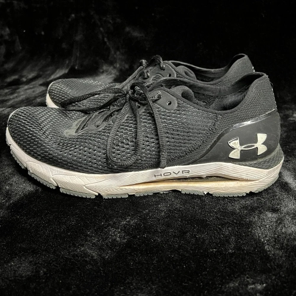Under Armour HOVR‎ Sonic 4 3023559-002 Womens US 11 Running Shoes Black Sneakers